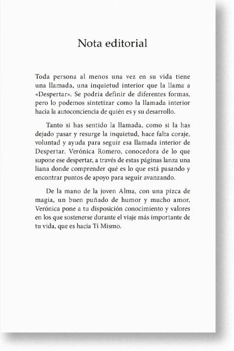 Alma y el camino del despertar. Verónica Romero