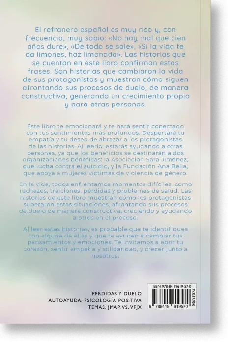 Lo relevante de esta obra es su carácter constructivo. Reconecta a los lectores con sus experiencias adversas, en las que sufrieron algún tipo de pérdida valiosa en sus vidas y les ayuda a darles otro enfoque más constructivo y positivo.